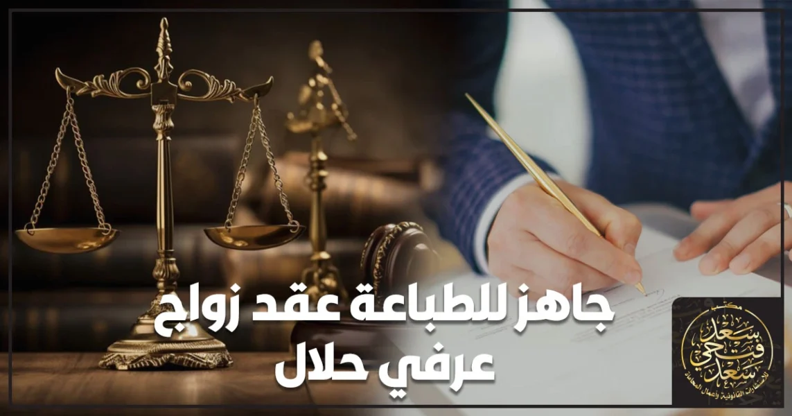 جاهز للطباعة عقد زواج عرفي حلال في مصر مع شرح 7 بنود أساسية لحماية الحقوق وتجنب الإنكار والنزاع