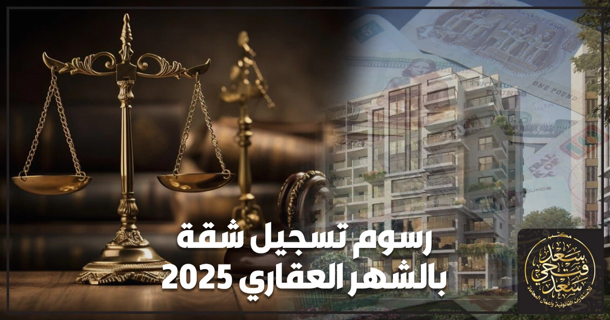 رسوم تسجيل شقة بالشهر العقاري 2025 رسوم تسجيل شقة بالشهر العقاري في مصر شرح خطوات التسجيل وتقدير التكلفة والمستندات المطلوبة لحماية الملكية وفق القانون المصري.