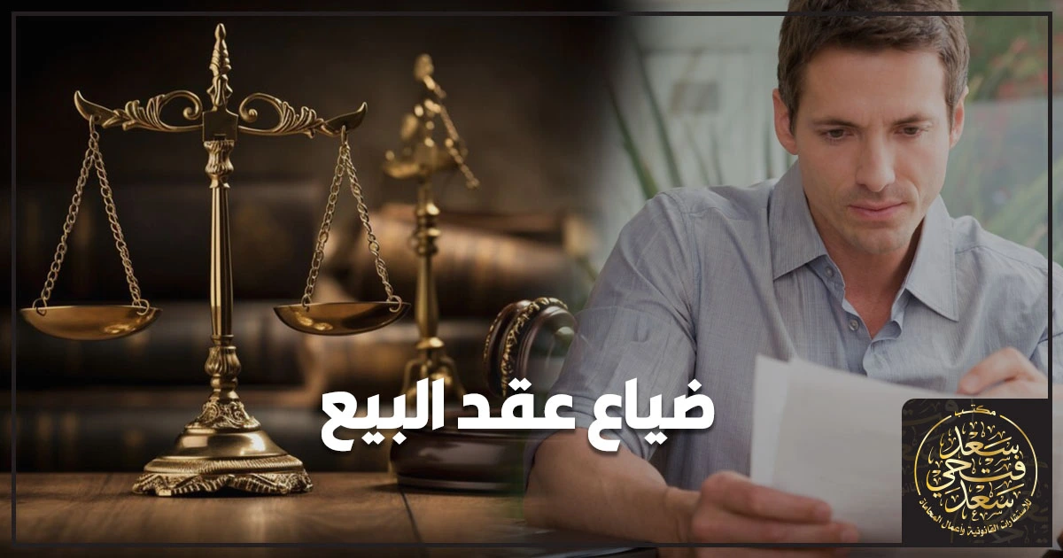 ضياع عقد البيع ضياع عقد البيع في مصر وخطوات إثبات الملكية والإجراءات القانونية عند فقد العقد.