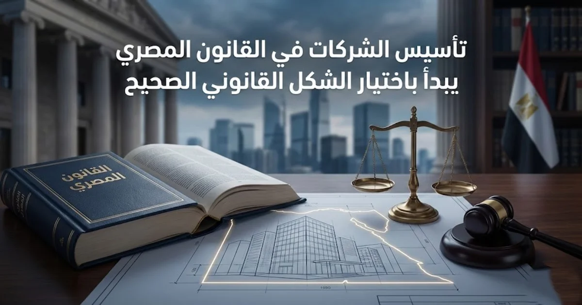 تأسيس الشركات في القانون المصري يبدأ باختيار الشكل القانوني الصحيح ثم إعداد عقد التأسيس واستكمال إجراءات القيد واستخراج السجل التجاري والبطاقة الضريبية داخل مصر