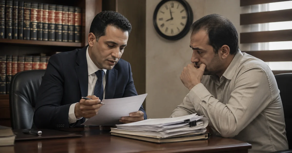 محامي جنايات يراجع مع أسرة المتهم مستندات انتهاء أمر الحبس الاحتياطي
