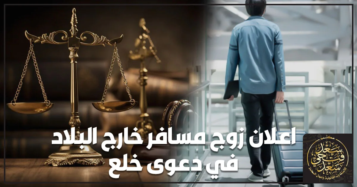 اعلان زوج مسافر خارج البلاد في دعوى خلع وإجراءات الإعلان في القانون المصري
