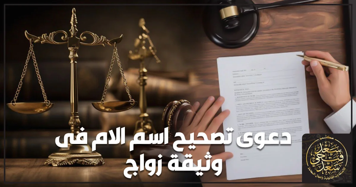 دعوى تصحيح اسم الام فى وثيقة زواج أمام محكمة الأسرة في مصر