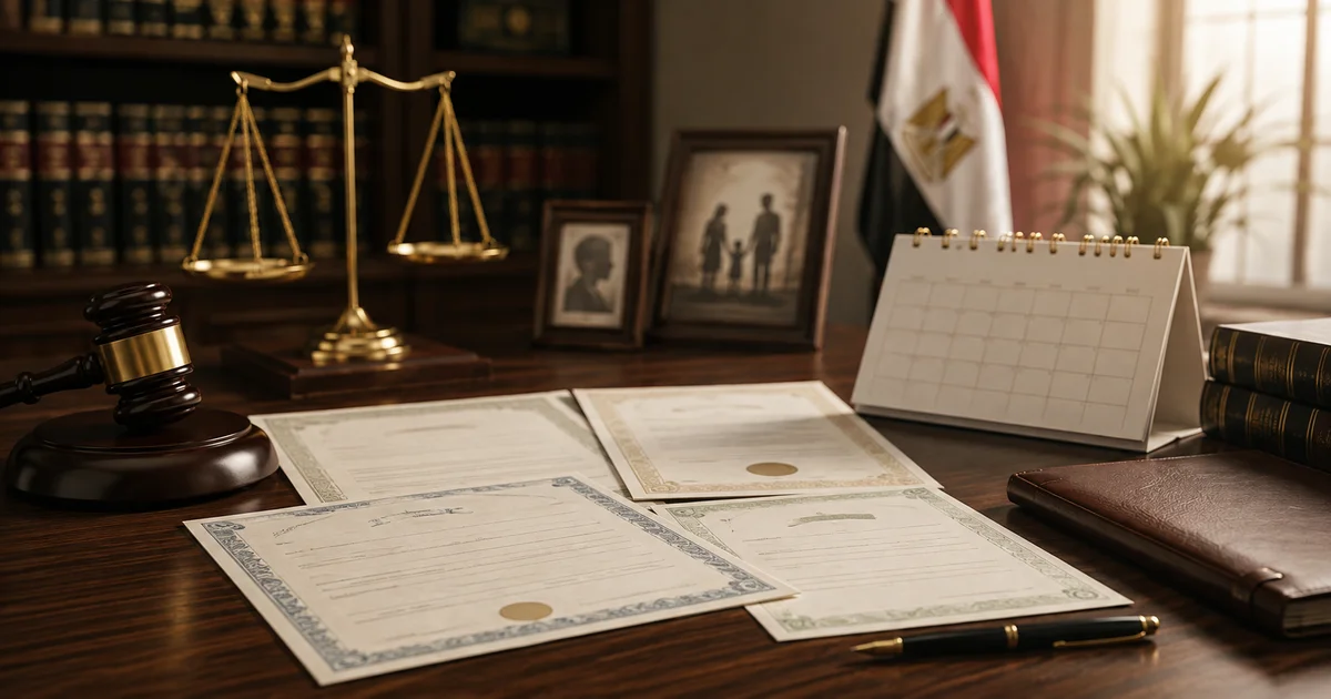 مستندات قانونية مرتبطة بشروط سماع دعوى نفي النسب في مصر
