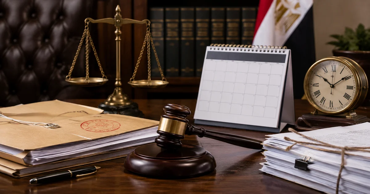 حساب ميعاد استئناف حكم اعتراض على انذار طاعة باستخدام تاريخ الحكم أو إعلانه.