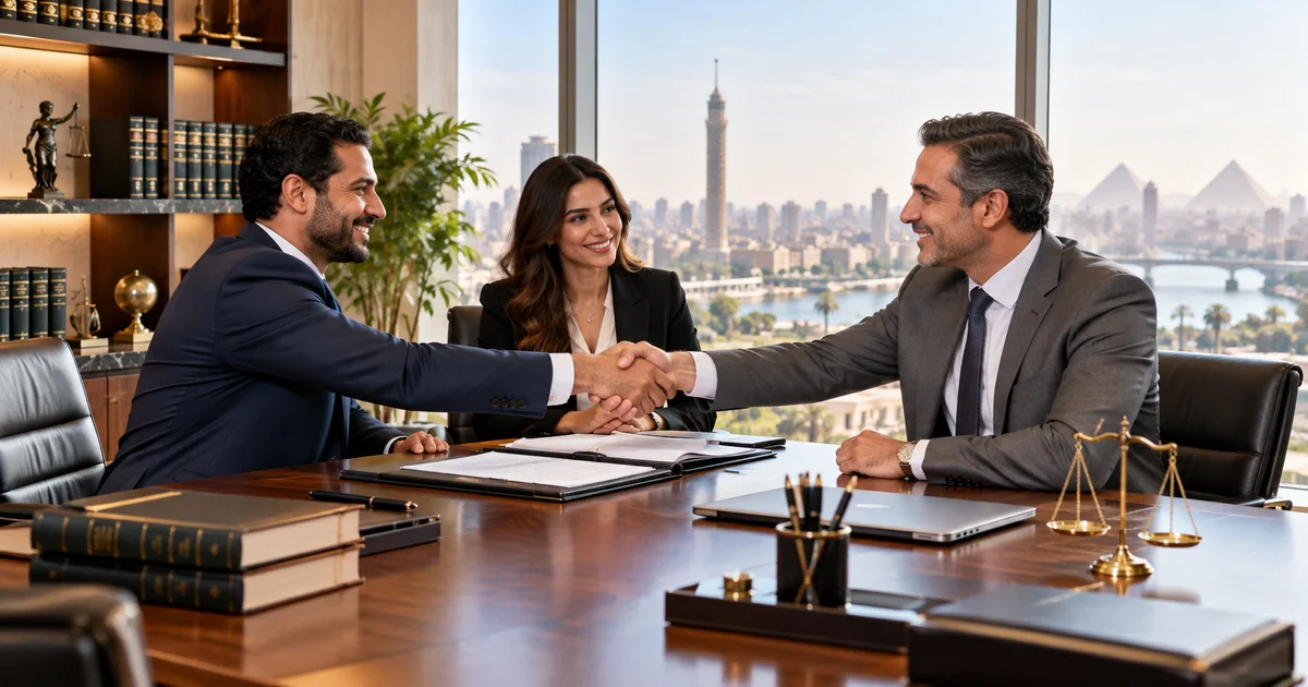 اتفاق الشركاء على تأسيس شركة توصية بسيطة بحضور المستشار القانوني ومراجعة بنود العقد.