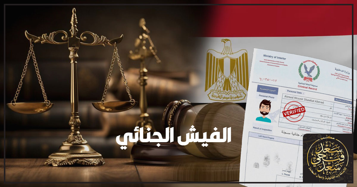 الفيش الجنائي الفيش الجنائي