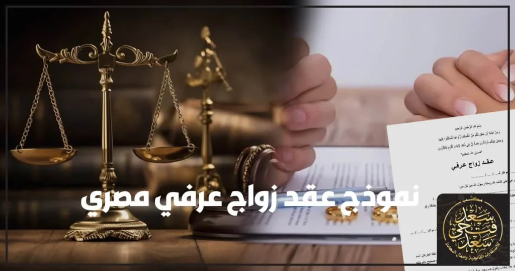 نموذج عقد زواج عرفي مصري PDF جاهز للطباعة مع إرشادات قانونية لتجنب أخطاء الصياغة وحماية الحقوق في مصر