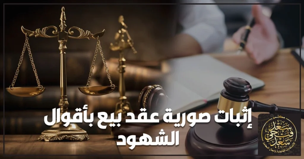 إثبات صورية عقد بيع بأقوال الشهود في القانون المصري مع أوراق عقد بيع ومحضر جلسة وشهادة شهود أمام المحكمة