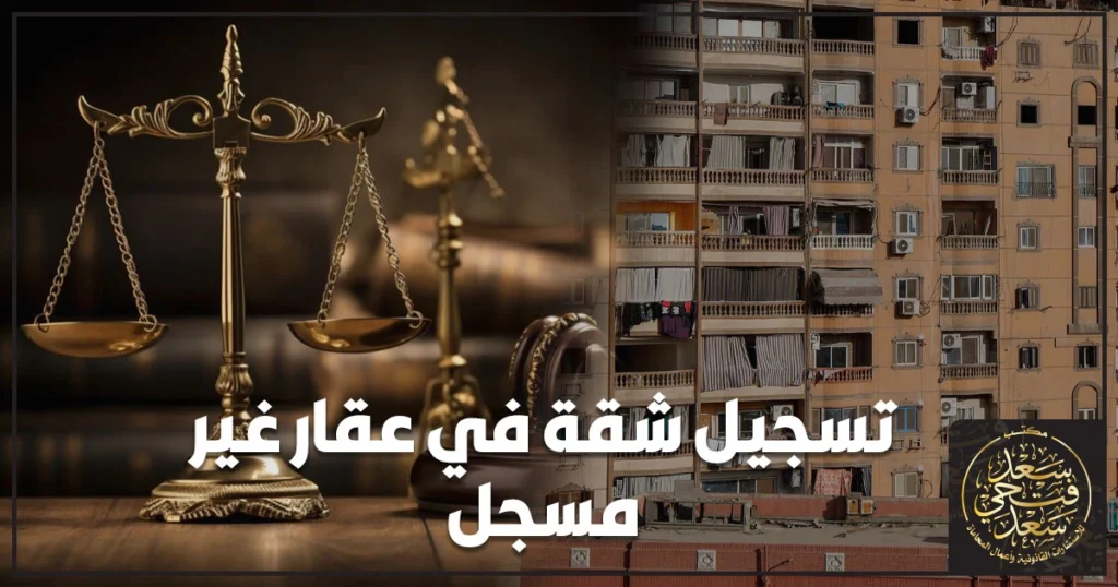 تسجيل شقة في عقار غير مسجل في مصر مع توضيح خطوات تثبيت الملكية قانونيًا وتجهيز المستندات لتفادي أخطاء التسجيل.