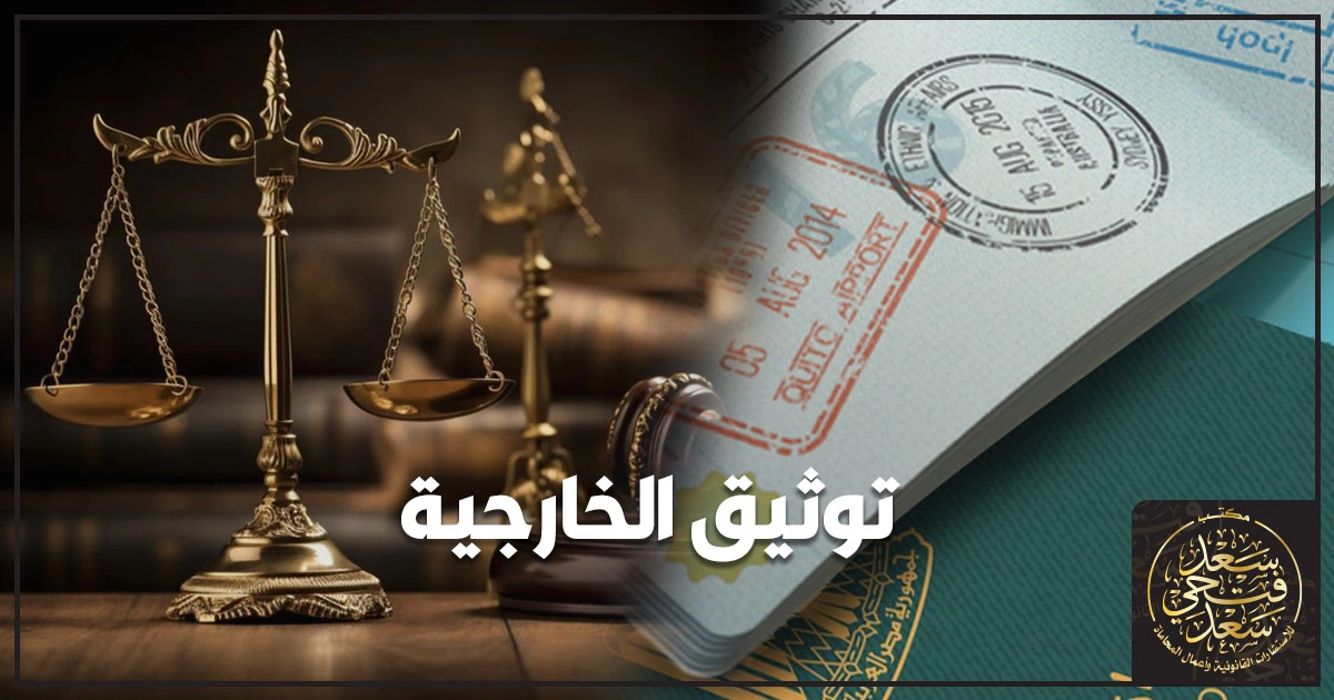 توثيق الخارجية توثيق الخارجية المصرية على مستند رسمي مختوم داخل مكتب التصديقات لوزارة الخارجية في مصر مع إبراز الختم والتوقيع بشكل واضح.