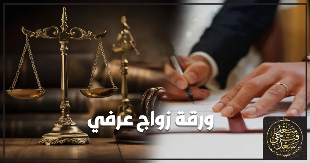 ورقة زواج عرفي في مصر توضح مدى الحماية القانونية ومخاطر الإنكار وخطوات إثبات الزواج وفق القانون المصري.