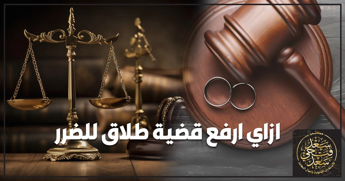 كيفية رفع قضية طلاق للضرر في مصر مع خطوات الدعوى والأوراق المطلوبة وإثبات الضرر أمام محكمة الأسرة 