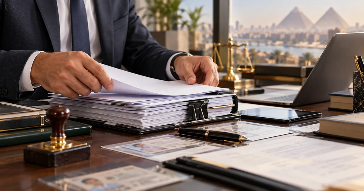 تجهيز ملف تأسيس شركة ومراجعة المستندات والتوكيلات قبل تقديم طلب التأسيس.