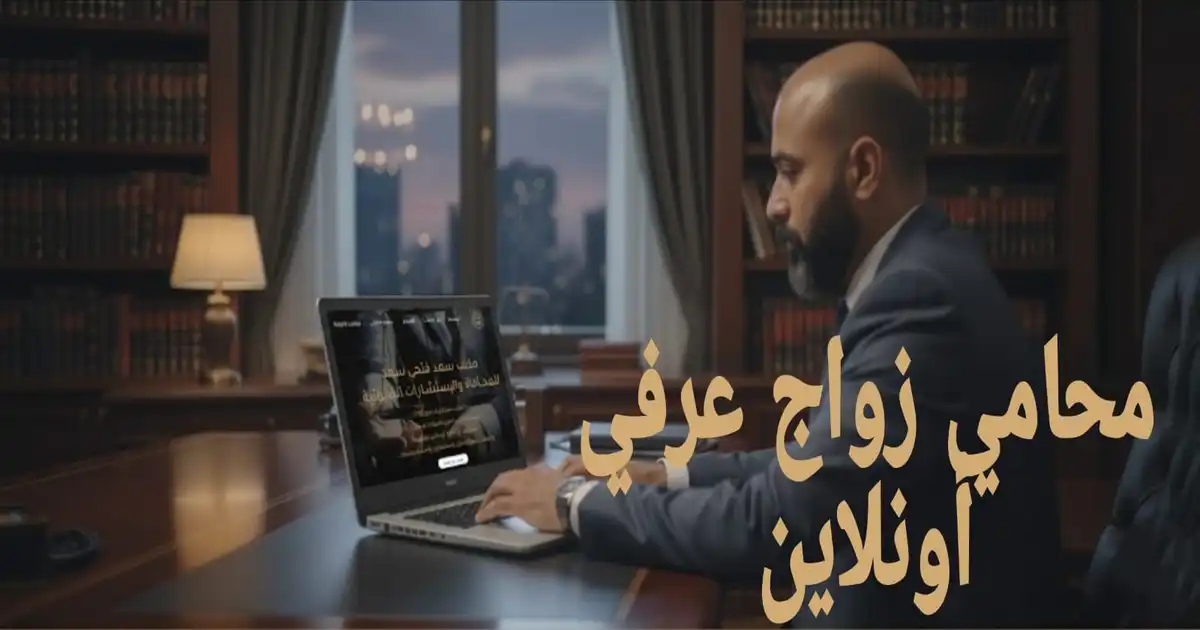 محامى زواج عرفى اون لاين: الحل السريع والآمن لإثبات زواجك وحماية حقوقك من منزلك.
