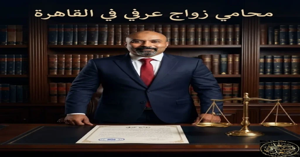 الأستاذ سعد فتحي سعد المحامي في صورة قانونية احترافية تعبر عن خدمات محامي زواج عرفي في القاهرة وقضايا إثبات الزواج العرفي في مصر