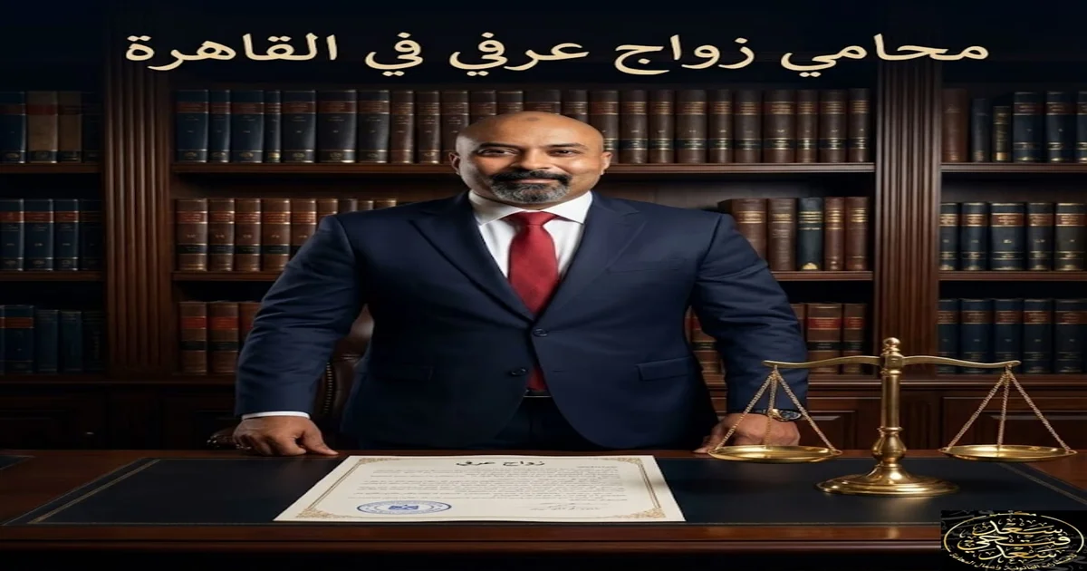 الأستاذ سعد فتحي سعد المحامي في صورة قانونية احترافية تعبر عن خدمات محامي زواج عرفي في القاهرة وقضايا إثبات الزواج العرفي في مصر