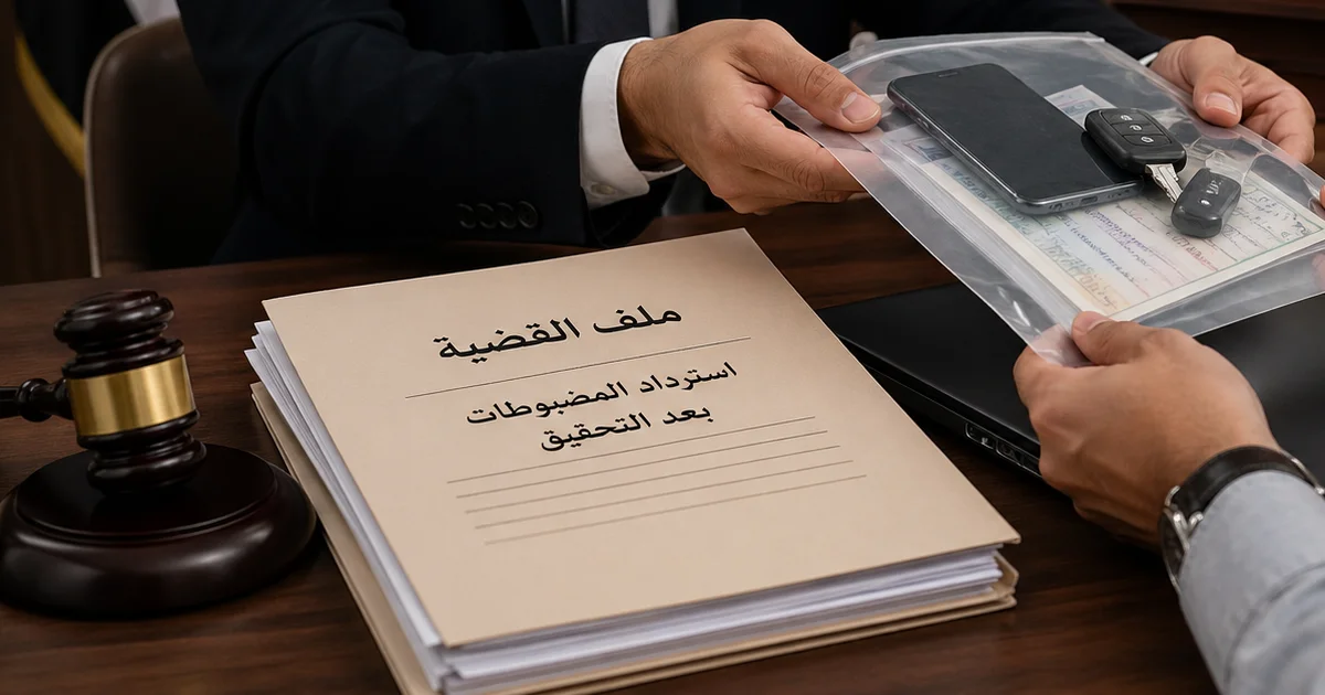 كيف تسترد المضبوطات بعد التحقيق ودليل قانوني عملي لرد المضبوطات من النيابة أو المحكمة في القضايا الجنائية.