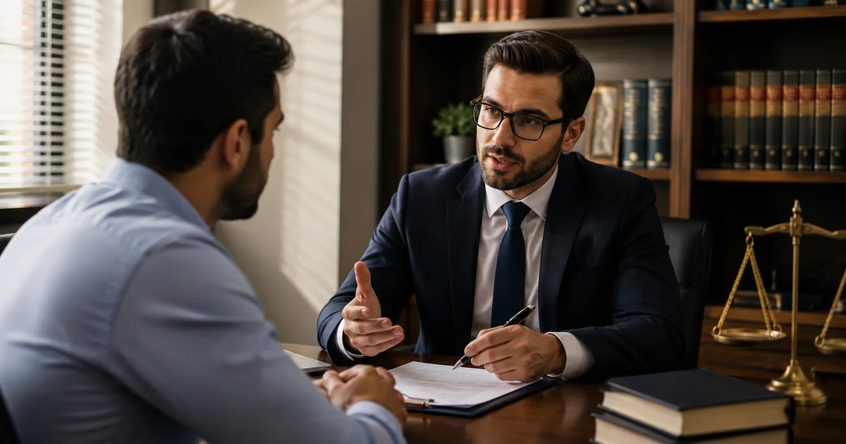 أوراق تنفيذ حكم مدني على مكتب محاماة مع ختم رسمي ومطرقة قاض ترمز إلى إجراءات التنفيذ والحجز على أموال المدين.
