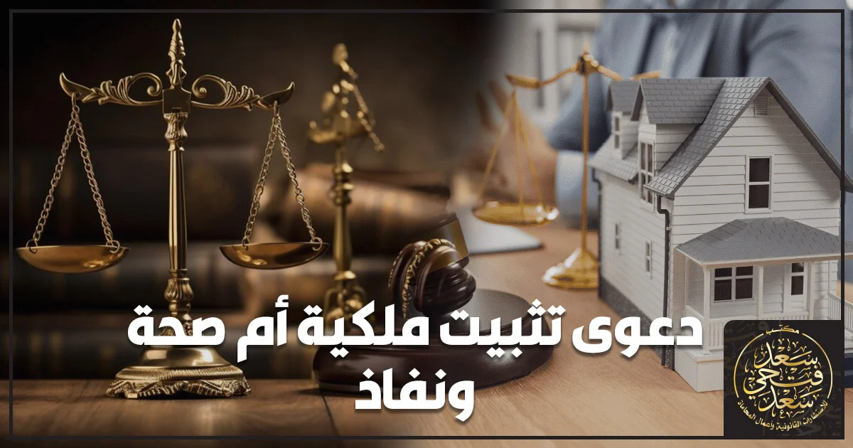 دعوى تثبيت ملكية أم صحة ونفاذ والفرق القانوني بينهما عند نزاع الملكية العقارية.