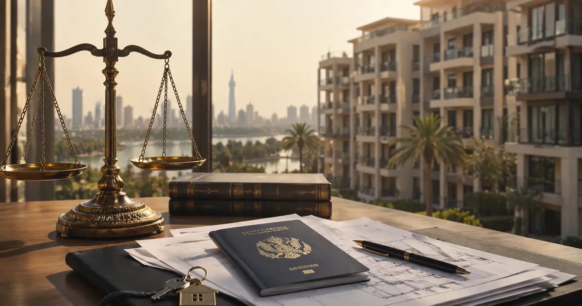 الإقامة العقارية في مصر مع عقارات سكنية ومستندات ملكية وميزان العدالة