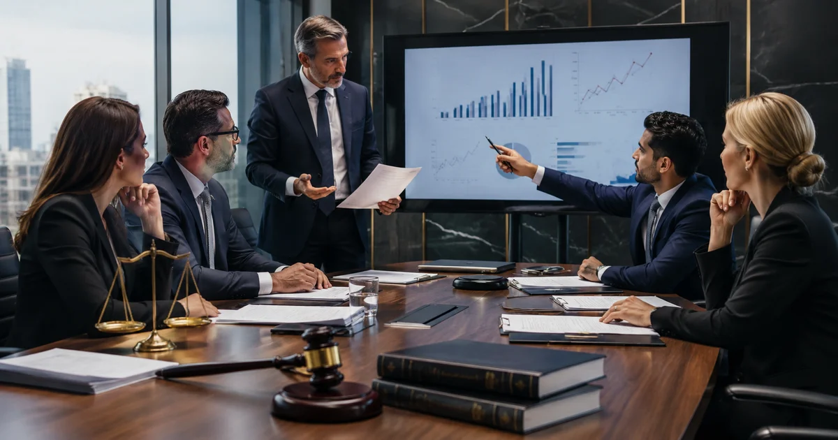 اجتماع مجلس إدارة شركة مقيدة لمراجعة القرارات والبيانات المالية ومسؤولية أعضاء المجلس.