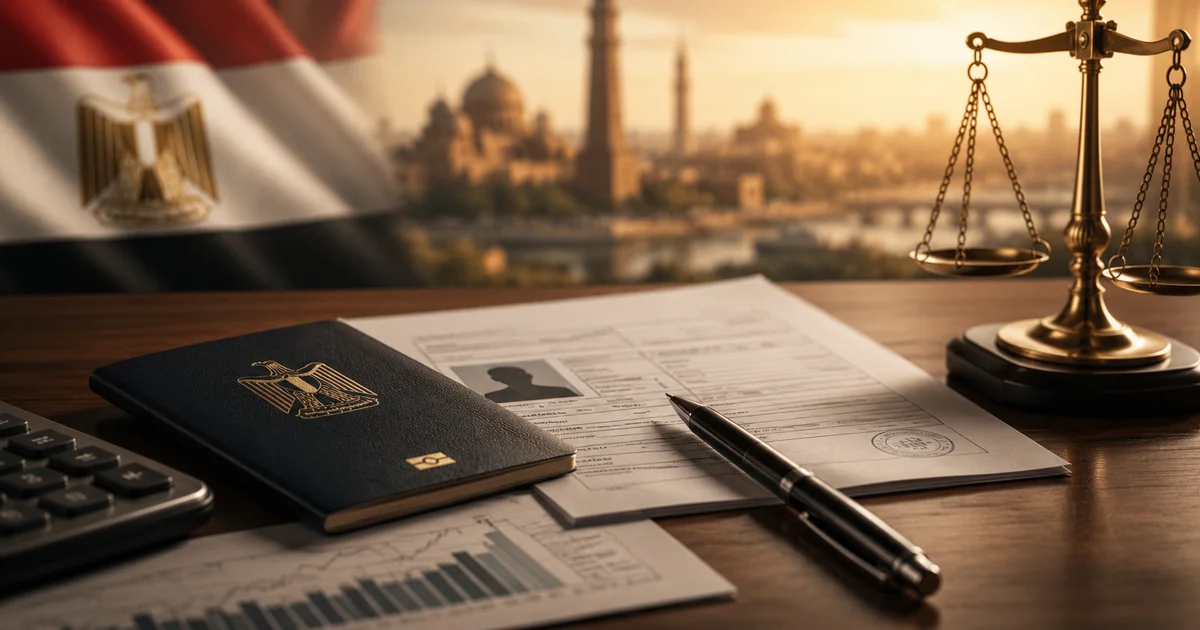 جواز سفر ومستندات مطلوبة لإجراءات اقامة مستثمر في مصر