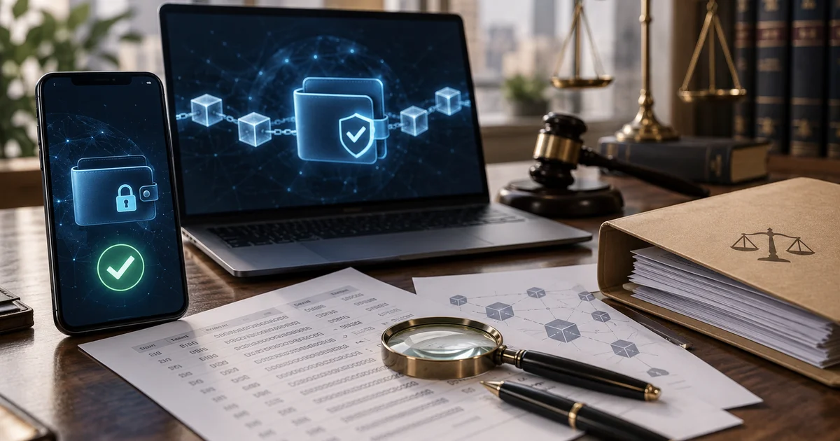 الأدلة الرقمية المستخدمة في إثبات ملكية محفظة العملات الرقمية وسجل المعاملات