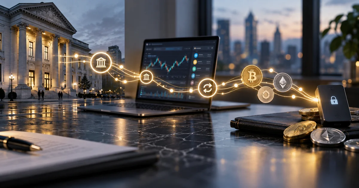 تتبع مسار الأموال من الحساب البنكي إلى منصة التداول ثم المحفظة الرقمية