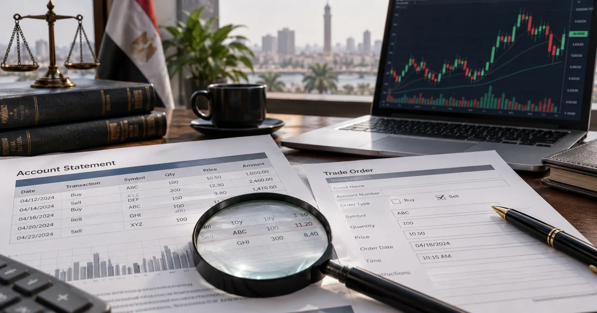 مراجعة أمر التداول وكشف الحساب ضمن أدلة إثبات خطأ شركة السمسرة في البورصة