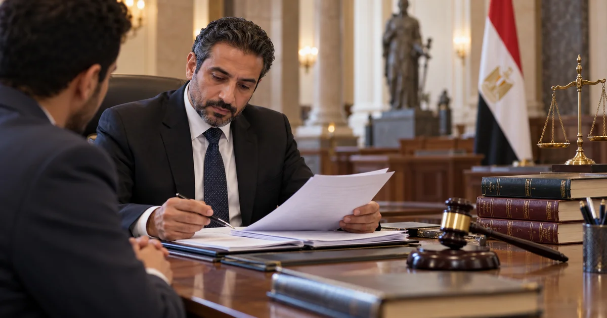 محامي يراجع حكم الحبس ومستندات القضية لتحديد ميعاد الاستئناف والإجراءات القانونية