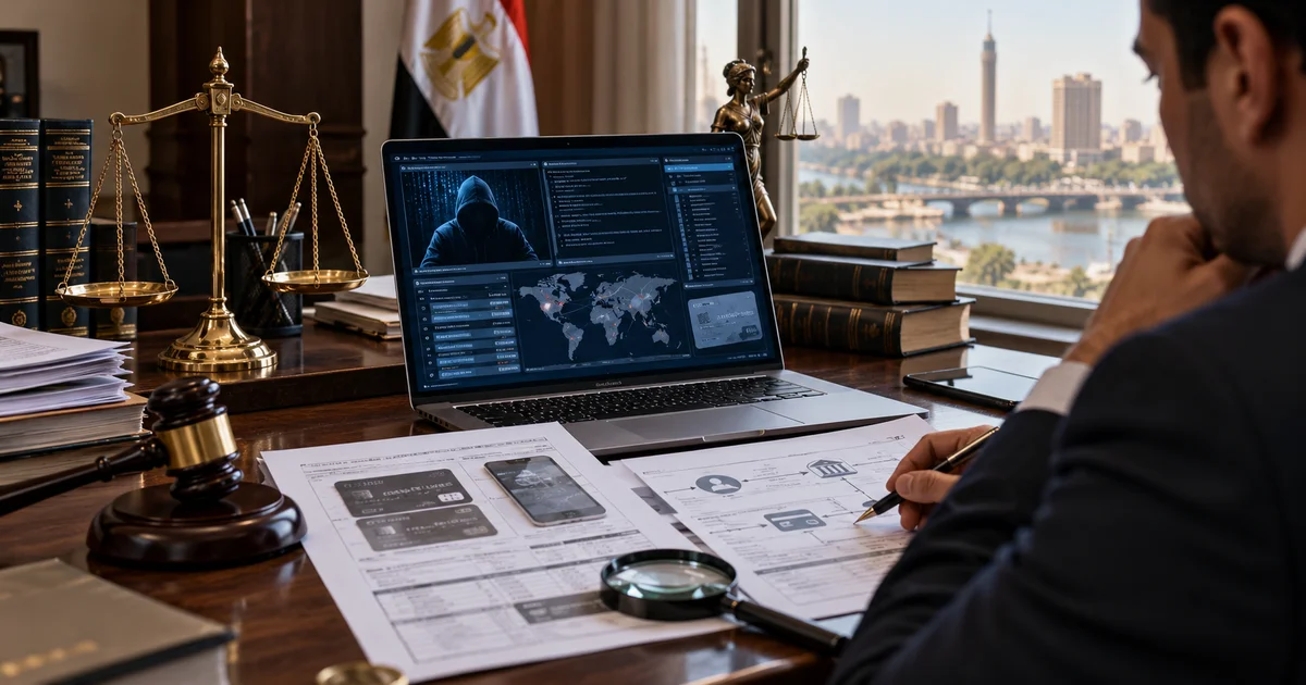 فحص الأدلة الرقمية في قضايا النصب الإلكتروني في مصر