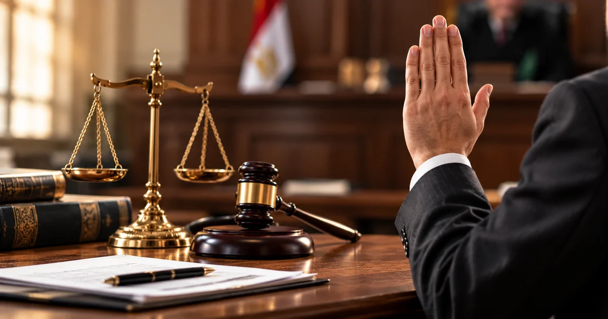 حلف اليمين الحاسمة أمام المحكمة عند نظر النزاع